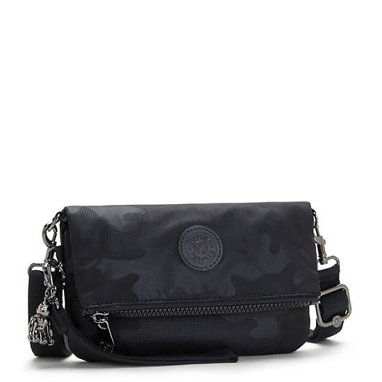 Kipling Lynne 3-in-1 Convertible Crossbody Táska Fekete Camo | HU 1187UZ